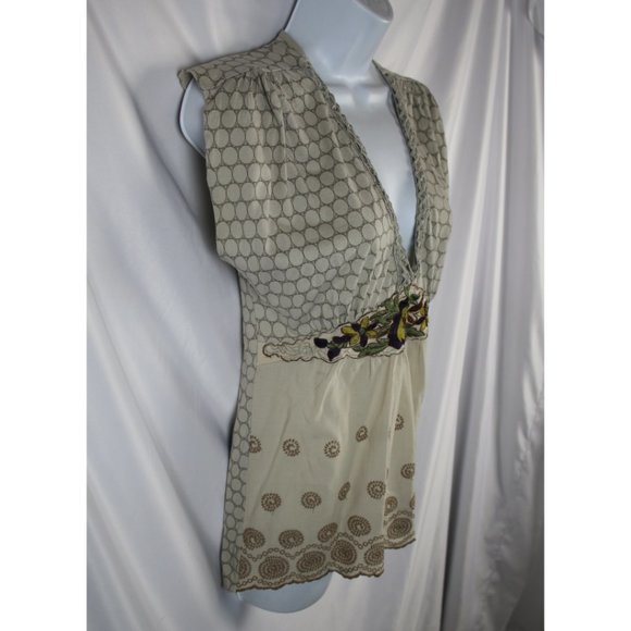 Anthropologie Language Brown Blouse - Picture 3 of 12